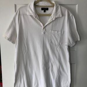 Men's Large, White, Banana Republic Polo